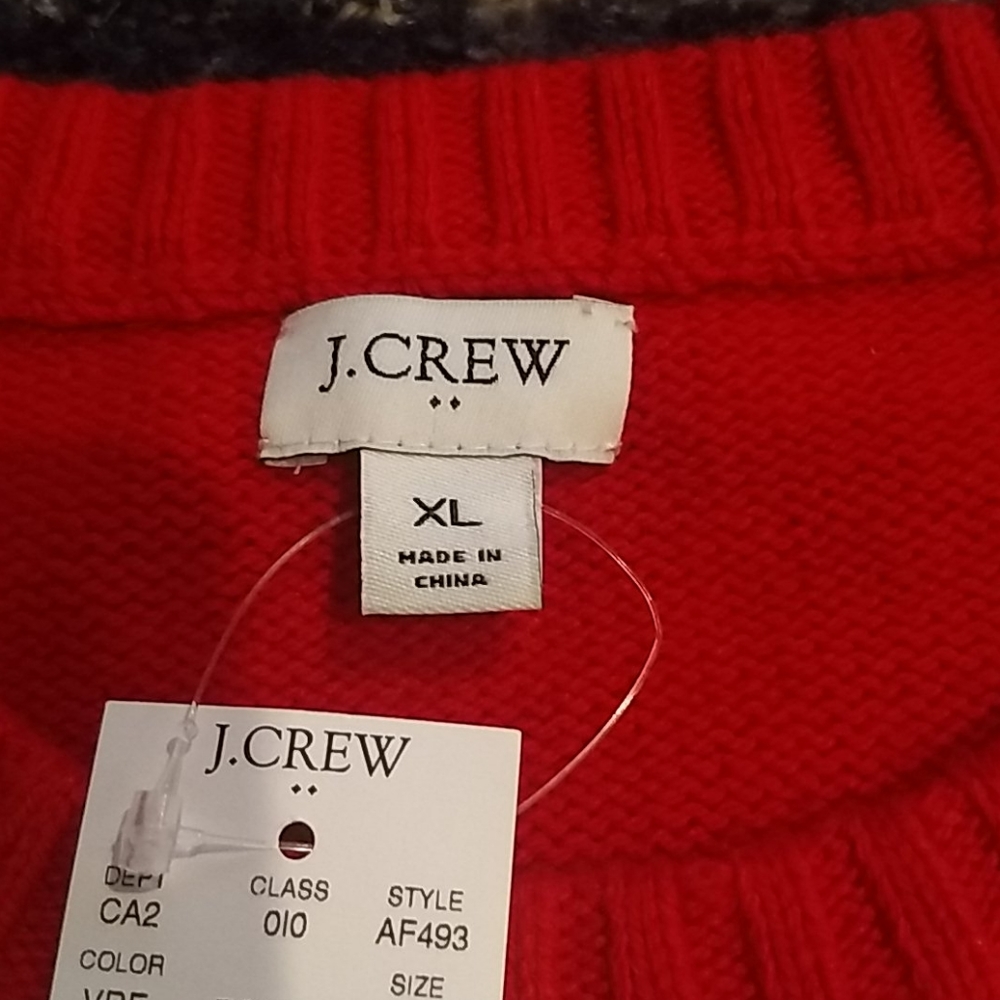 J Crew factory lambs wool cable knit sweater - Picture 3 of 7